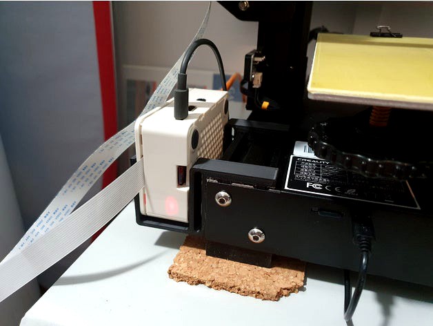 Ender 3 V2 Raspberry Pi Rail Mount by RedShark
