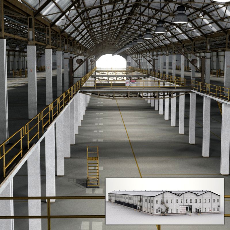 Warehouse Building3d model