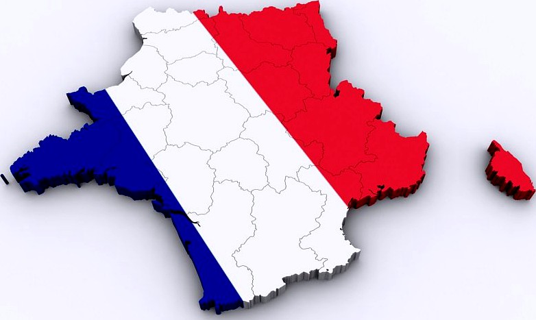 Map of France3d model