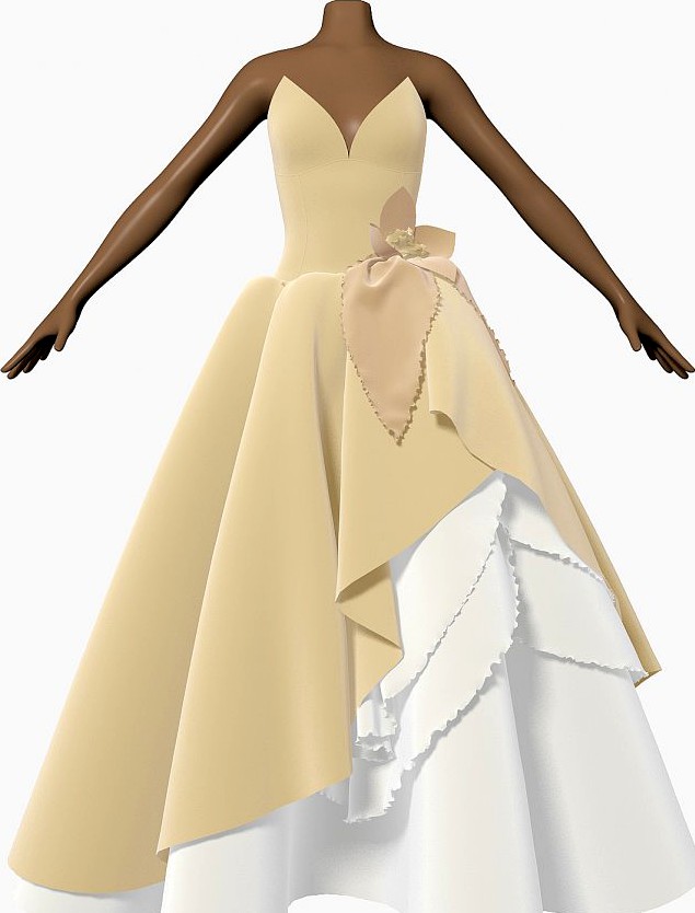 Wedding Dress 0033d model