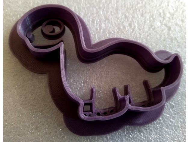 Cartoon Dino Cookie Cutter by seagull08