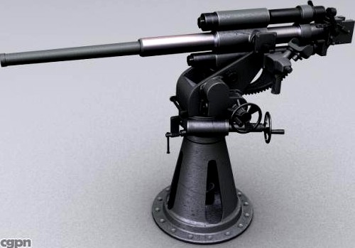 Soviet 45mm Gun 21K3d model