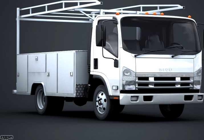 Isuzu N-Series utility truck3d model