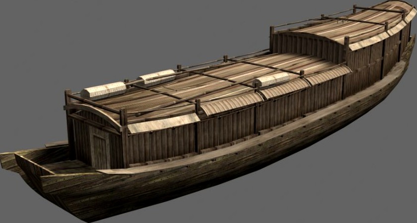 Chinese Old ship 053d model