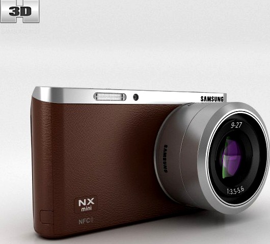 Samsung NX Mini Smart Camera Brown3d model