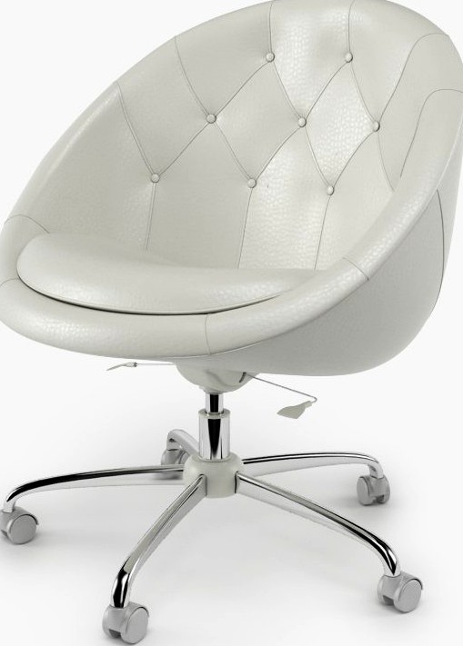 Swivel Chair White3d model