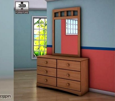 Ashley Benjamin Dresser3d model