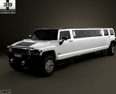 Hummer H3 Limousine 20103d model