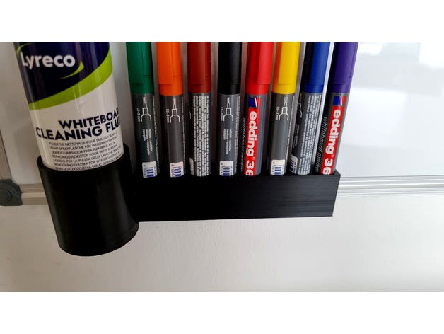 Whiteboard Marker & Cleaner Holder by Mortisaga