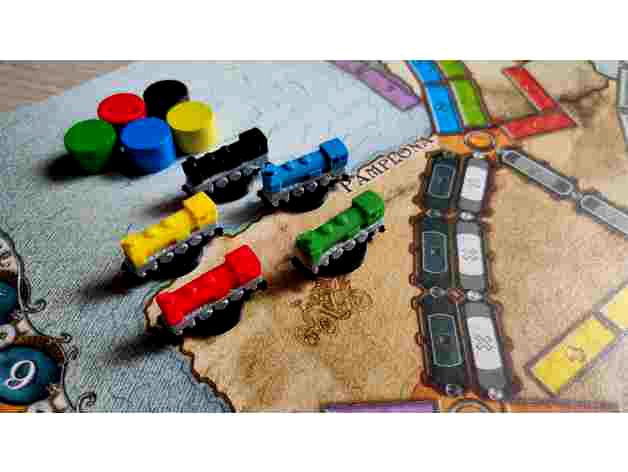 Ticket to Ride - Train Player Counter by guiosca