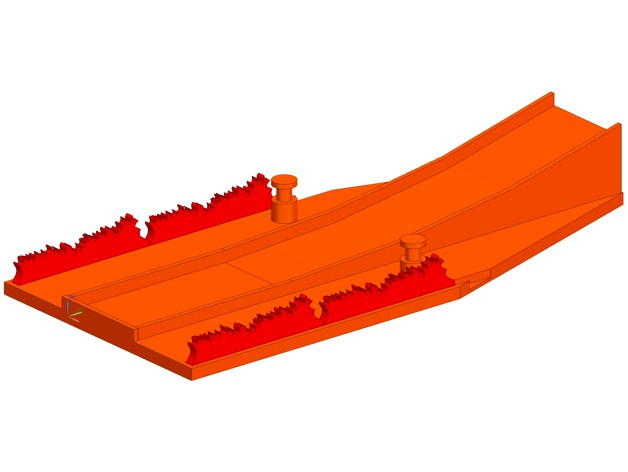 Rubber Band Ramp for Hot Wheel/Matchbox Cars by sebastianbaz
