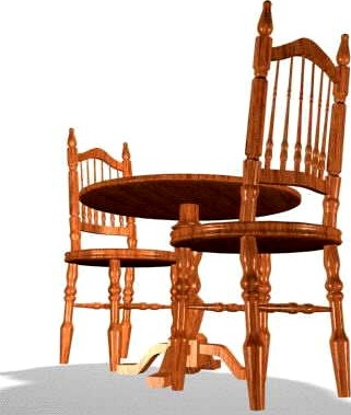 Cafe table 23d model