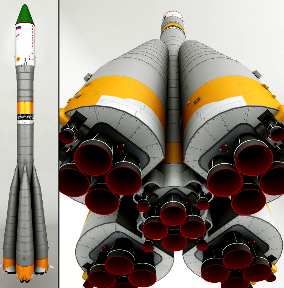 Space Launcher Progress Soyuz-FG3d model