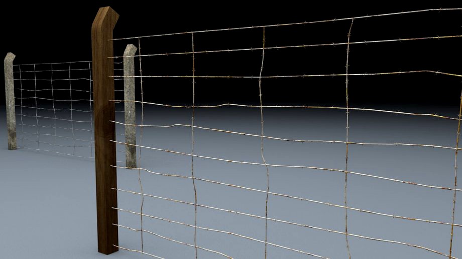 Berlin Wall Old Fence Element3d model