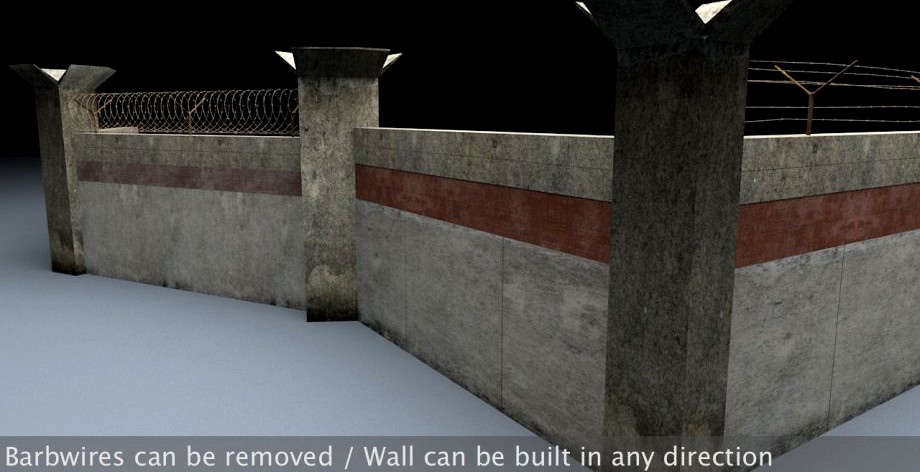 Berlin Wall 1st gen Element3d model