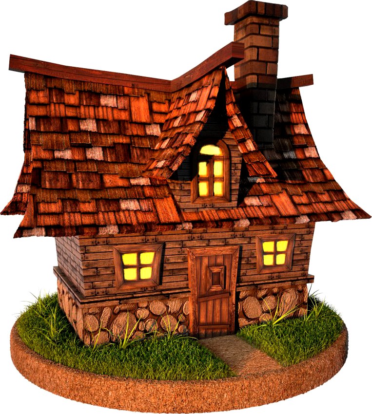 Cartoon House3d model