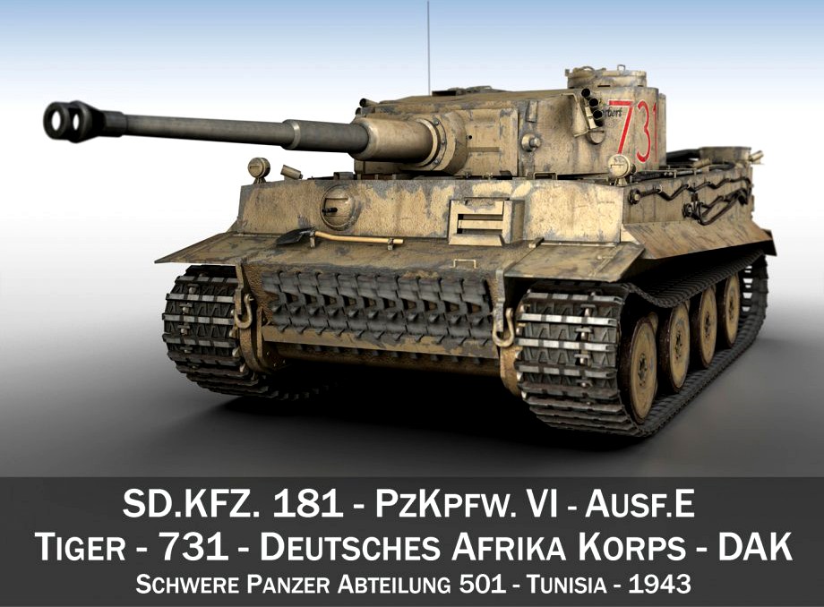 Panzer VI - Tiger - 731 - Early Production3d model