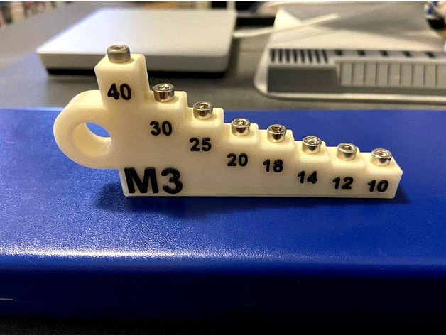 M3 Screw Length Sorter Tool by muddymaker