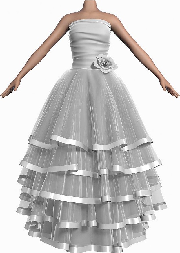 Wedding Dress 0073d model
