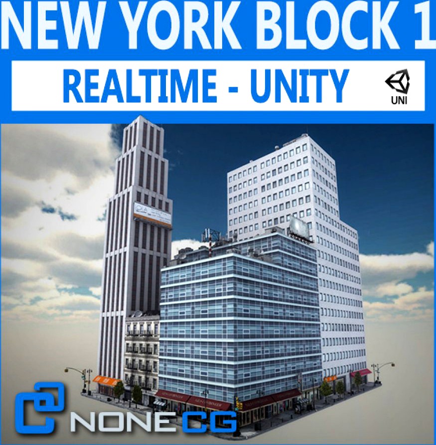 NYC Block #1 Unity3d model
