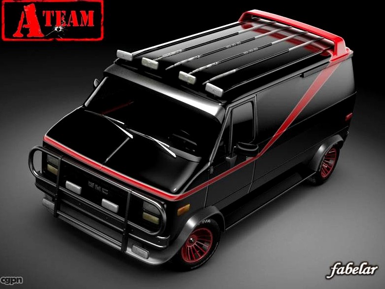 A-Team GMC van STD MAT3d model