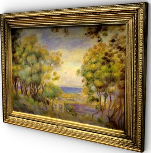 Low poly painting3d model