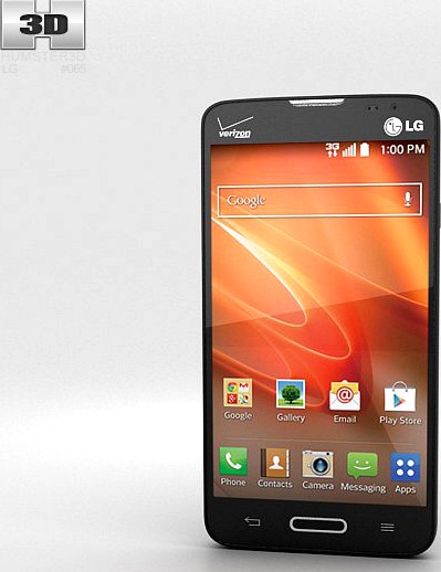 LG Optimus Exceed 2 (VS450PP) Black3d model