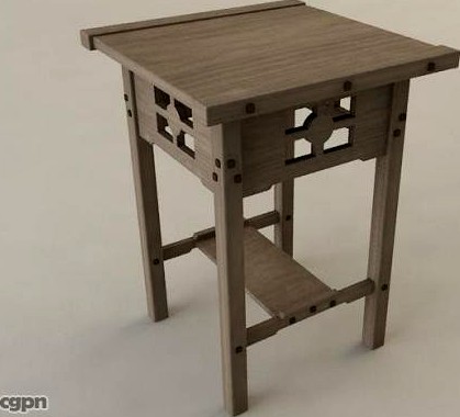 End Table3d model