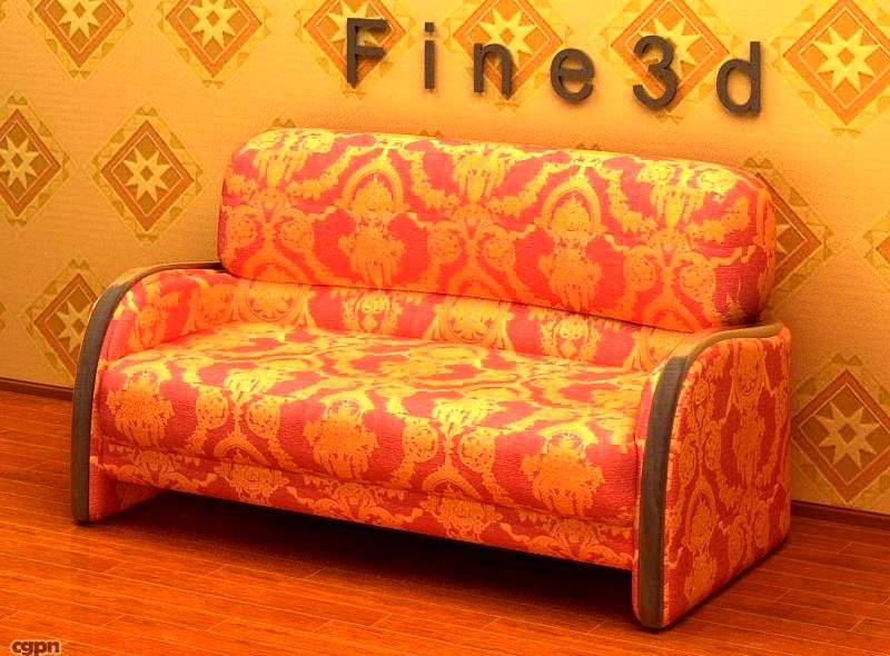 01-Multiplayer sofa-0413d model