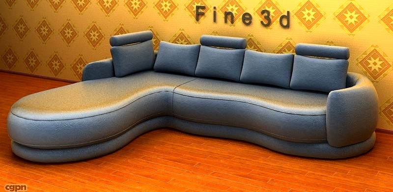 01-Multiplayer sofa-0343d model