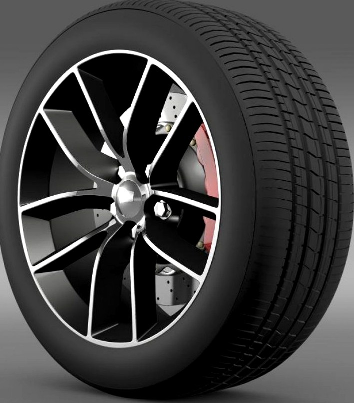 Dodge Challenger 392 wheel 20153d model