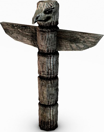 Totem pole3d model