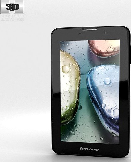 Lenovo IdeaTab A3000 Black3d model
