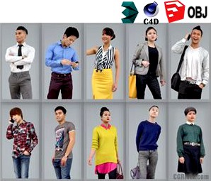 10 High Quality Still 3D Humans / Asian People - MeMsS005HD2 - AXYZ Design Ready-Posed Model Pack 10 High Quality Still 3D Humans / Asian People - MeMsS005HD2 - AXYZ Design Ready-Posed Model Pack