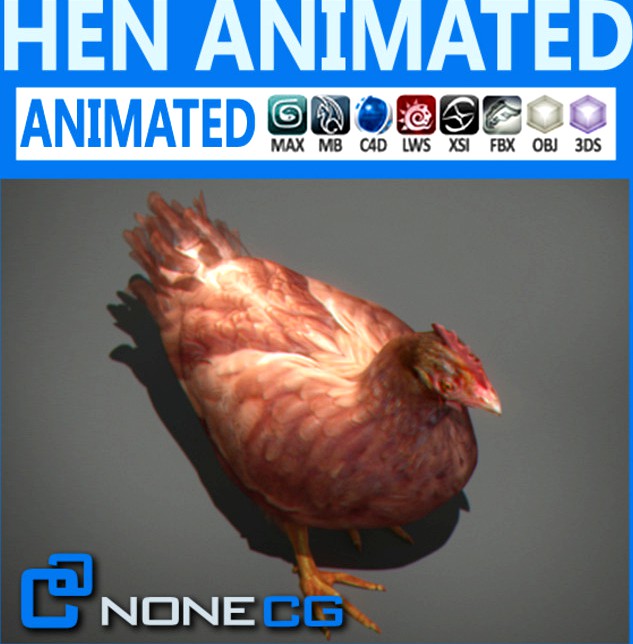 Animated Hen