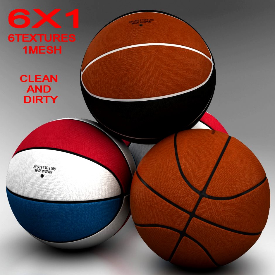 Standard basketball ball3d model