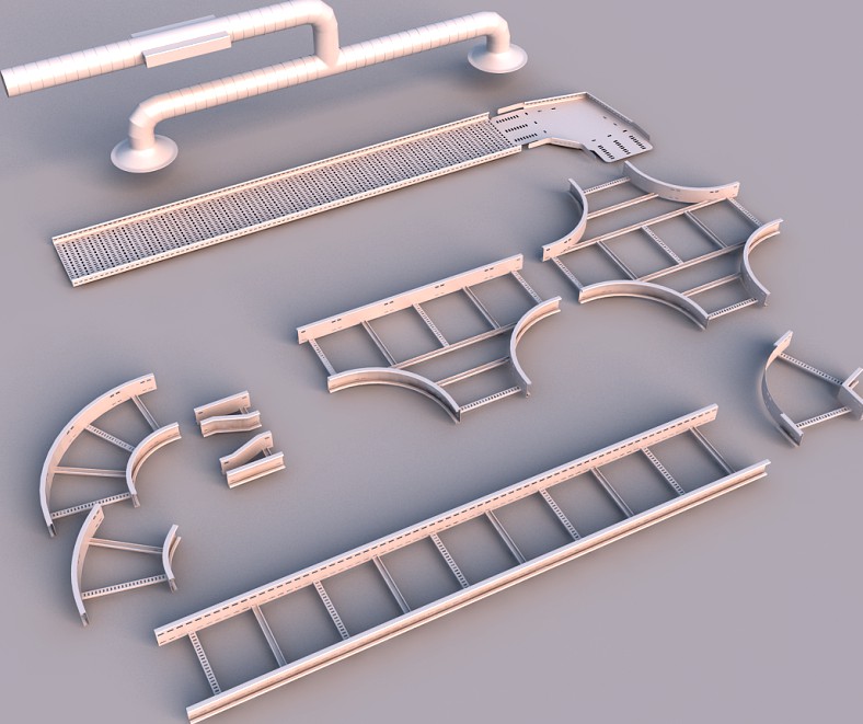 cable tray3d model
