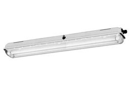 72W Explosion Proof Fluorescent Fixture - (2) 4' 36W Lamps - 220/240V AC - ATEX/IECEx