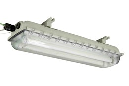 36W Flameproof Fluorescent Emergency Linear Fixture - 220V, 50Hz - (2) 2' T8 Lamps - ATEX/IECEx