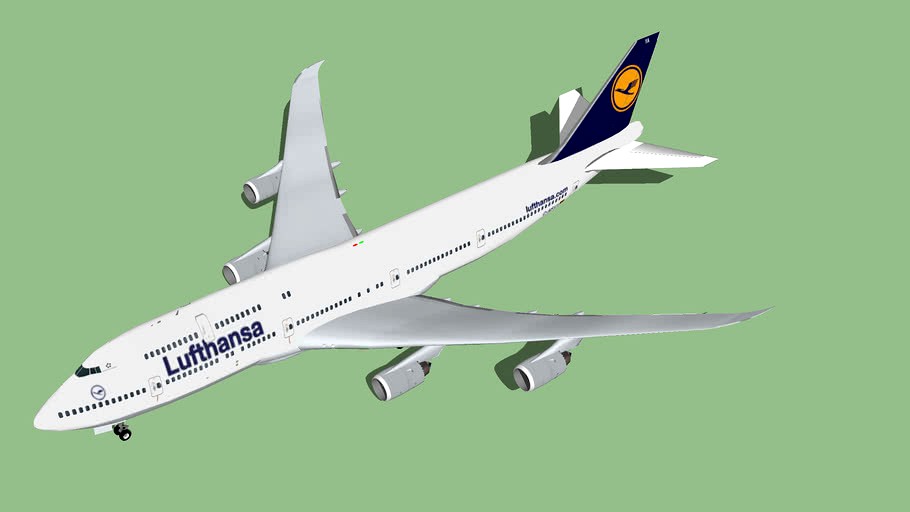 Boeing 747-8i Lufthansa {FOR GEFS; 3Mb}