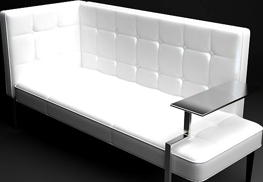 Settee contemporary style3d model