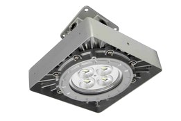 50W Explosion Proof Low Bay LED Fixture - Paint Spray Booth Approved -7,000 lms - Ceiling Mount - T5