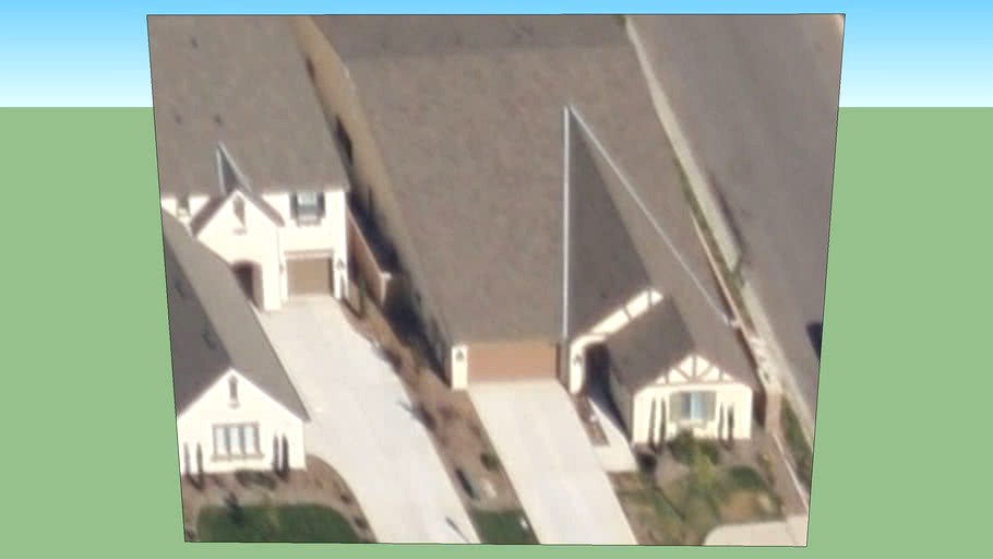 美国加利福尼亚州 克洛维斯邮政编码: 93619的建筑模型