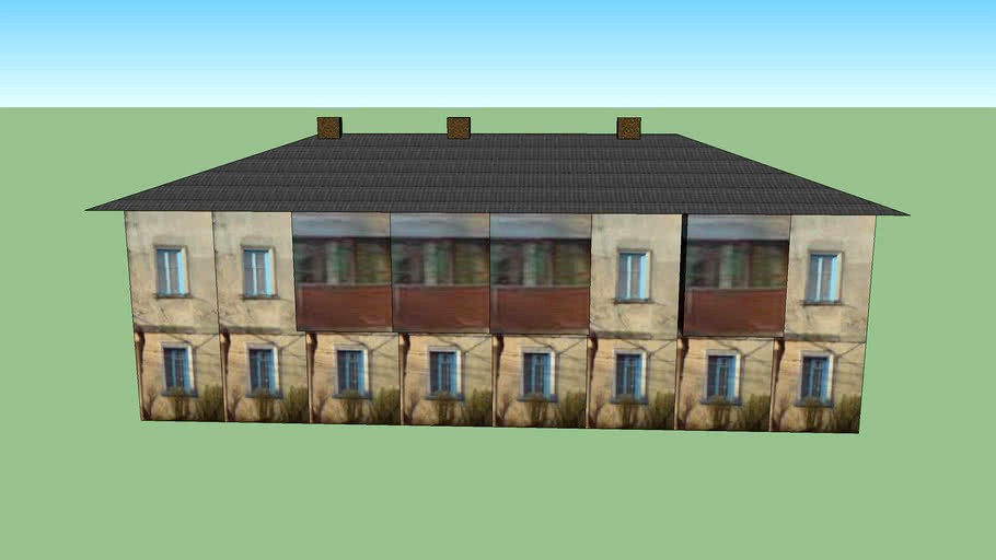 Старый дом 1950-х годов