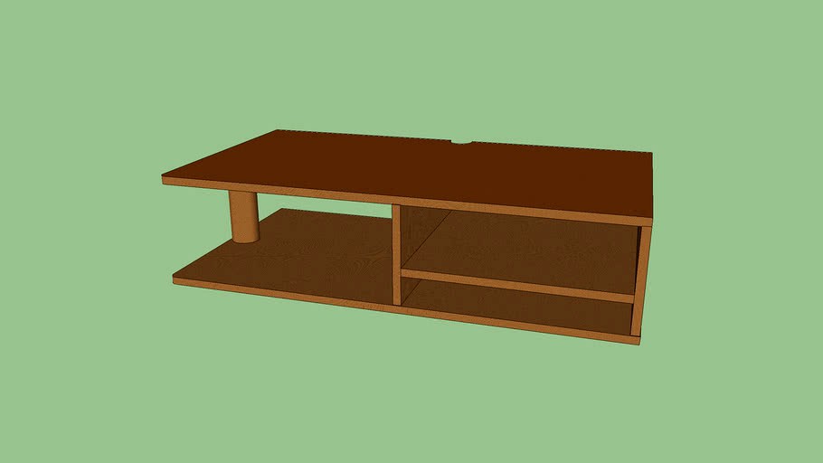 Hifi components wall cabinet