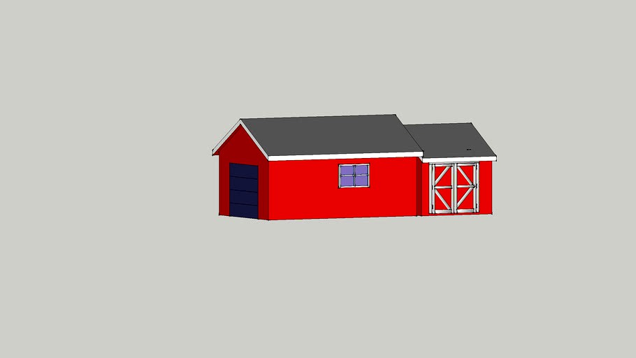 Garage with extension