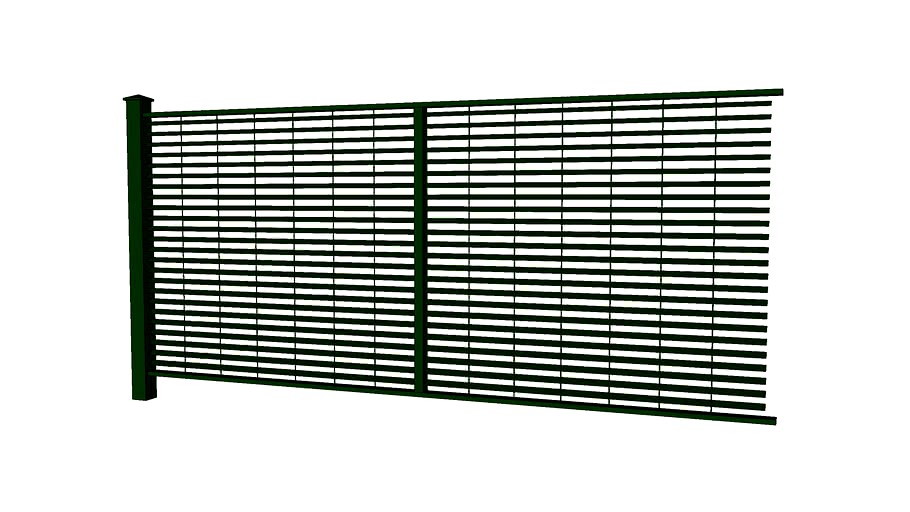 Steel privacy fence horizontal