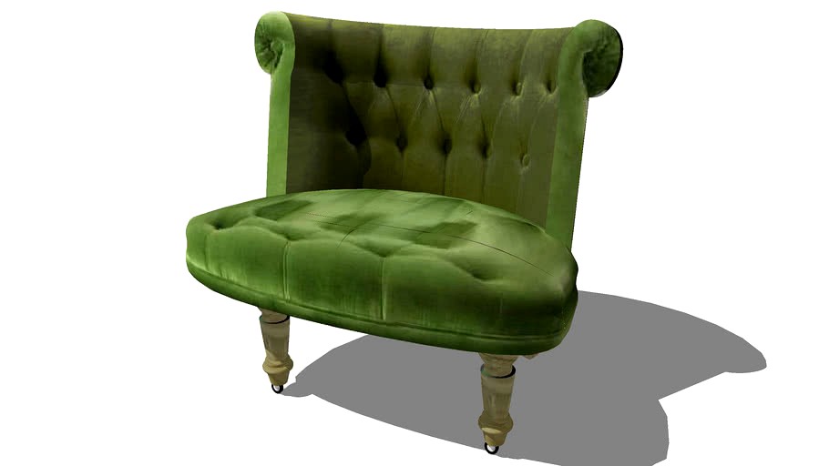 fauteuil CONSTANTIN vert , Maisons du monde. Réf: 123303 prix 199