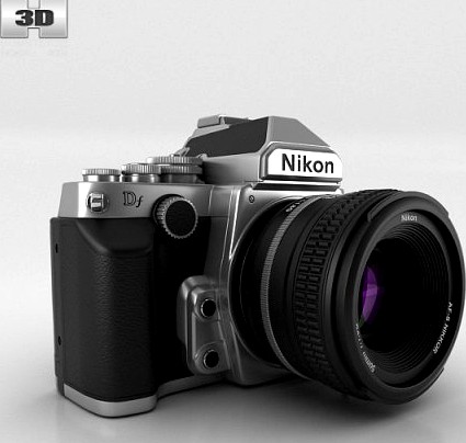 Nikon DF Silver 3D Model