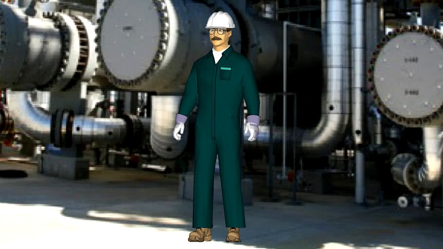 Safety First Series - Process Operator - OSHA Level 'D' PPE Protection - Coveralls - Green